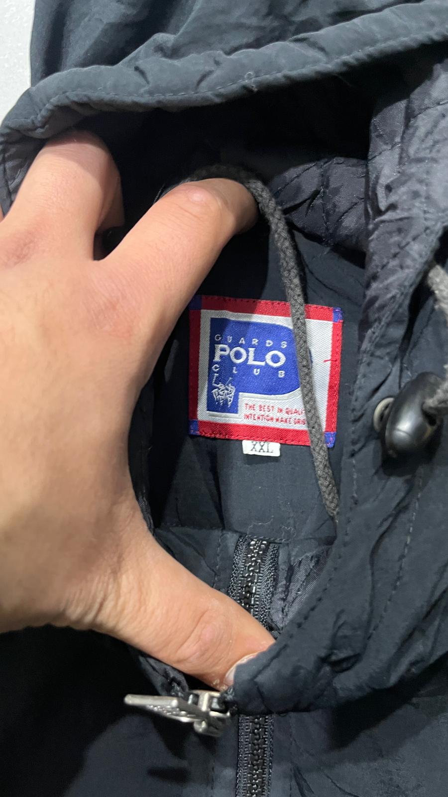 Giacca a vento Vintage anni 90/00 Polo Ralph Lauren - Windbreaker Polo Sport CLub Black & Yellow