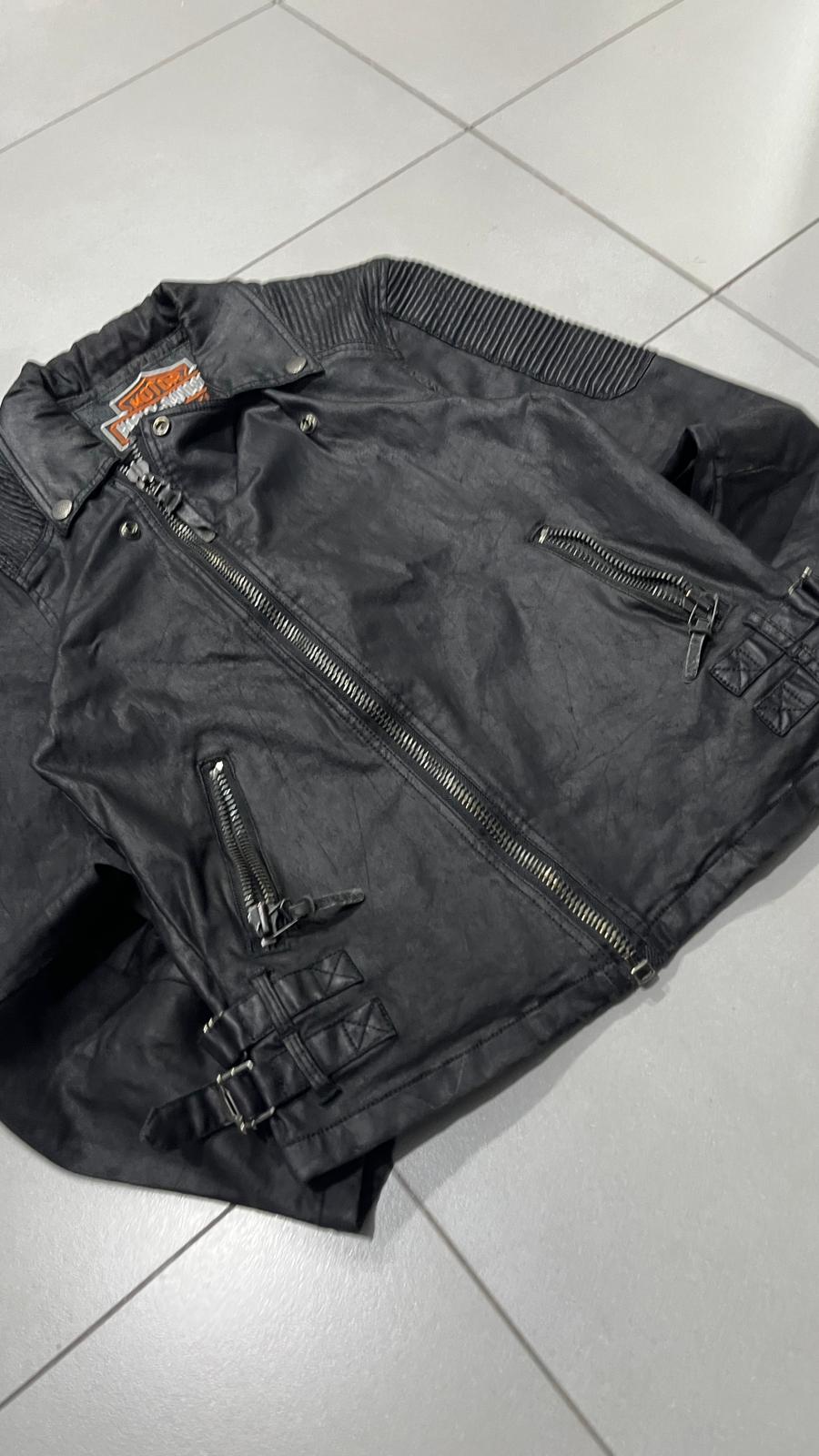 Harley-Davidson Leather Jacket - Vintage Y2K Biker Moto - Size (S) da Donna
