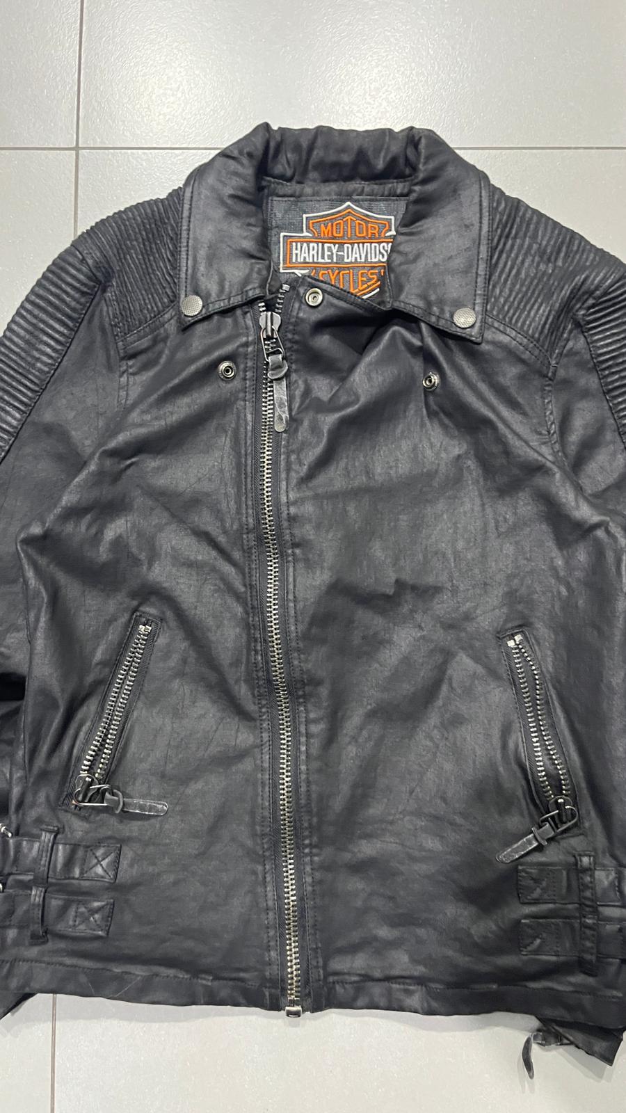 Harley-Davidson Leather Jacket - Vintage Y2K Biker Moto - Size (S) da Donna