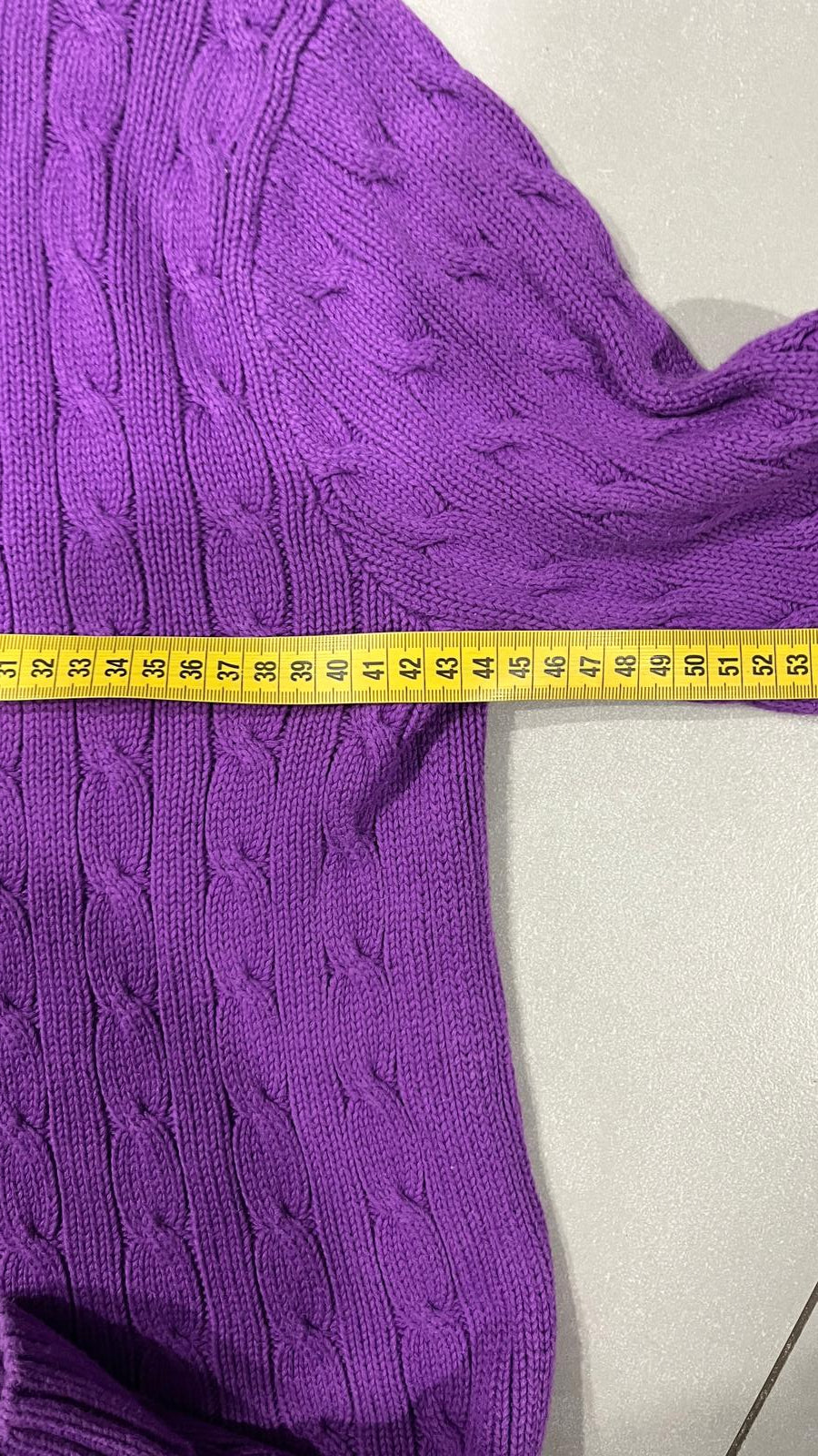 Maglione a Treccia Ralph Lauren con Scollo a V (L) da Donna