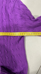Maglione a Treccia Ralph Lauren con Scollo a V (L) da Donna