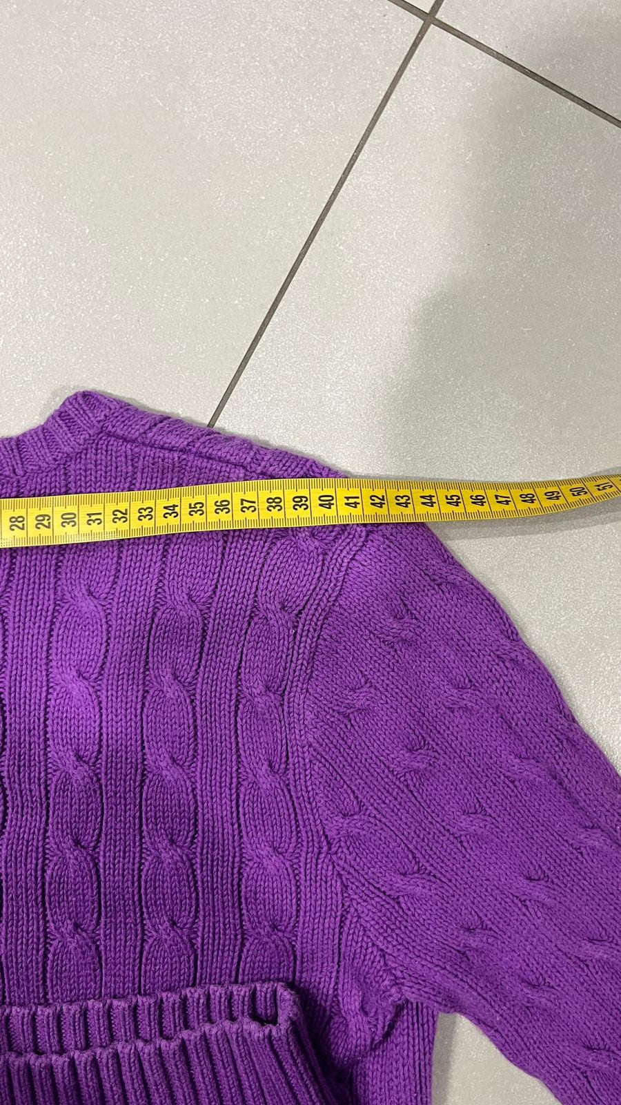 Maglione a Treccia Ralph Lauren con Scollo a V (L) da Donna