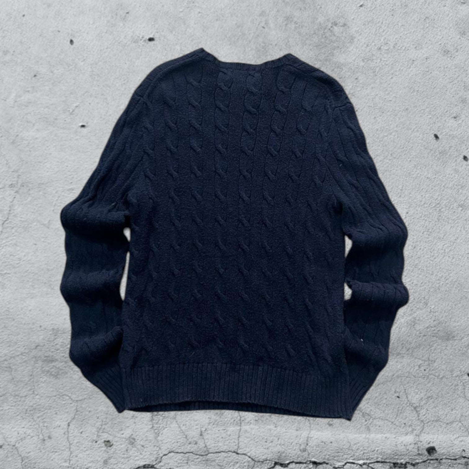 Maglione a Treccia Ralph Lauren Blu Marino (XS)