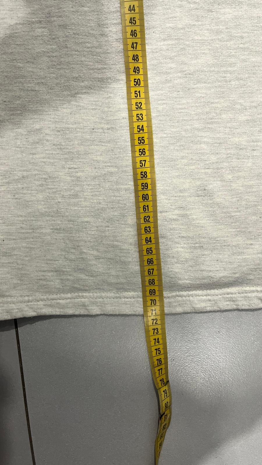 Felpa GIrocollo Vintage Ricamata Grigia (M)