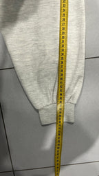 Felpa GIrocollo Vintage Ricamata Grigia (M)