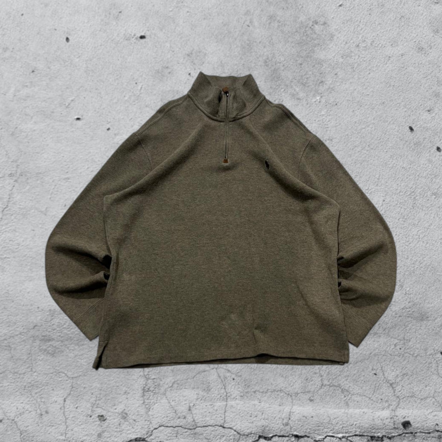 Maglione Ralph Lauren 1/4 Zip Grigio (L)