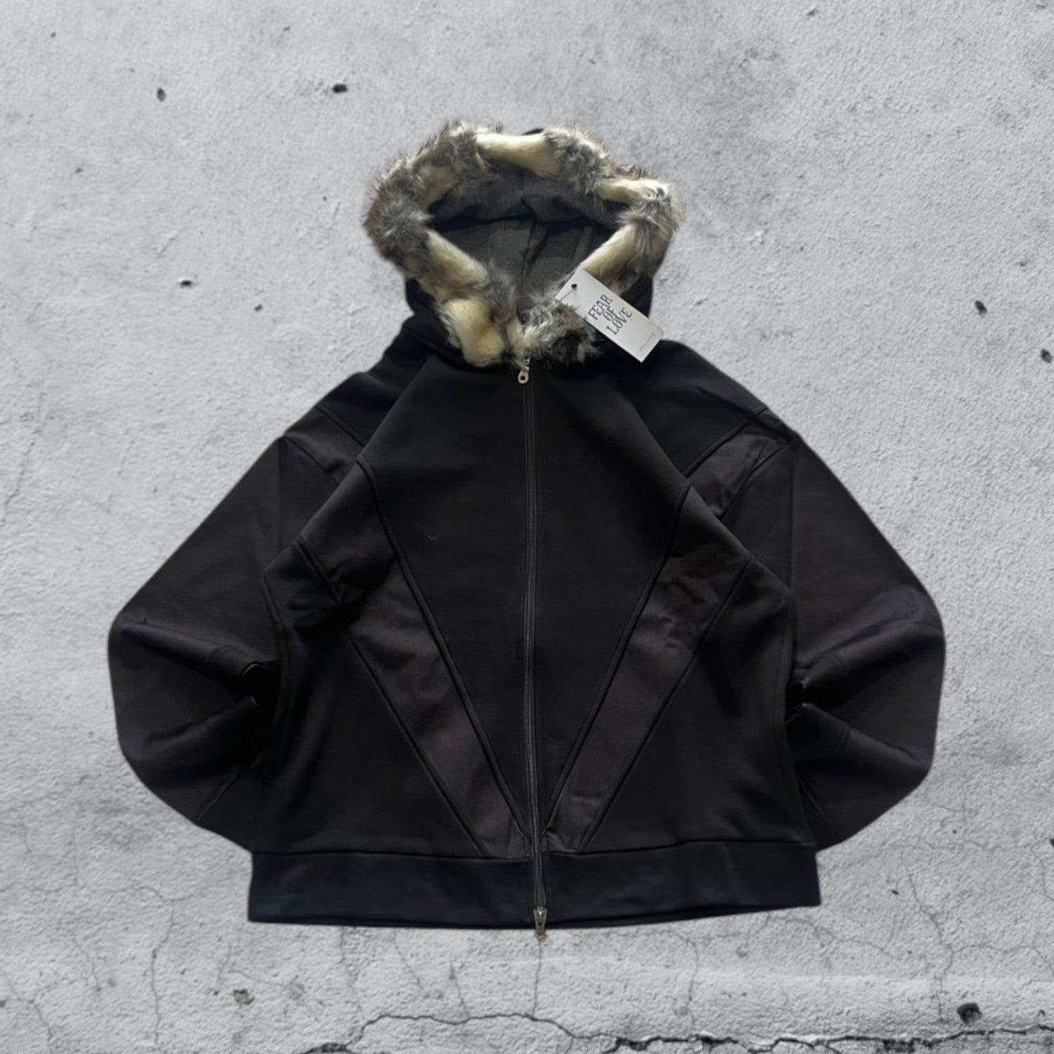 Felpa Giubbino con Pelliccia Double Japan Style (XL)