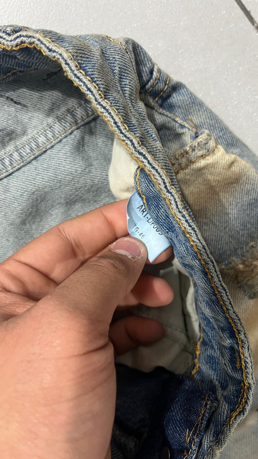 Denim Stone Wash Flare Particular Sfrangiato (M)