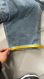 Denim Washed Baggy Fit Balloon con Rotture (L)