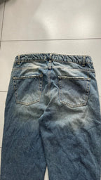 Denim Flare Baggy Stone Wash Blu (L)