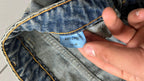 Denim Flare Baggy Stone Wash Blu (L)