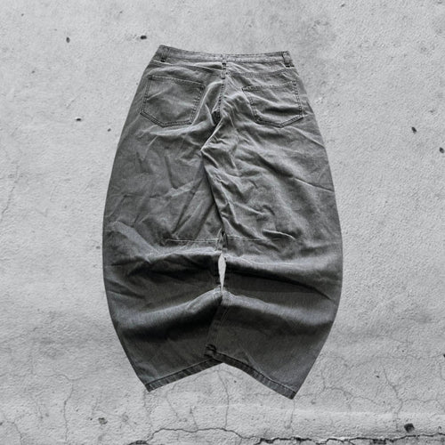 Denim Black Grey Balloon Baggy Fit (L)