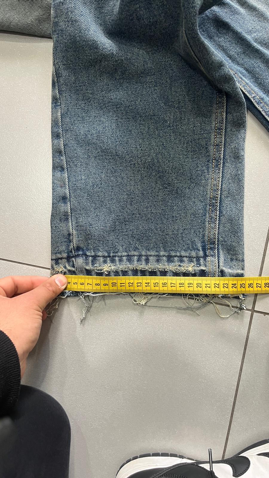 Denim Flare Baggy Stone Wash Blu (L)