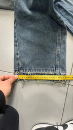 Denim Flare Baggy Stone Wash Blu (L)