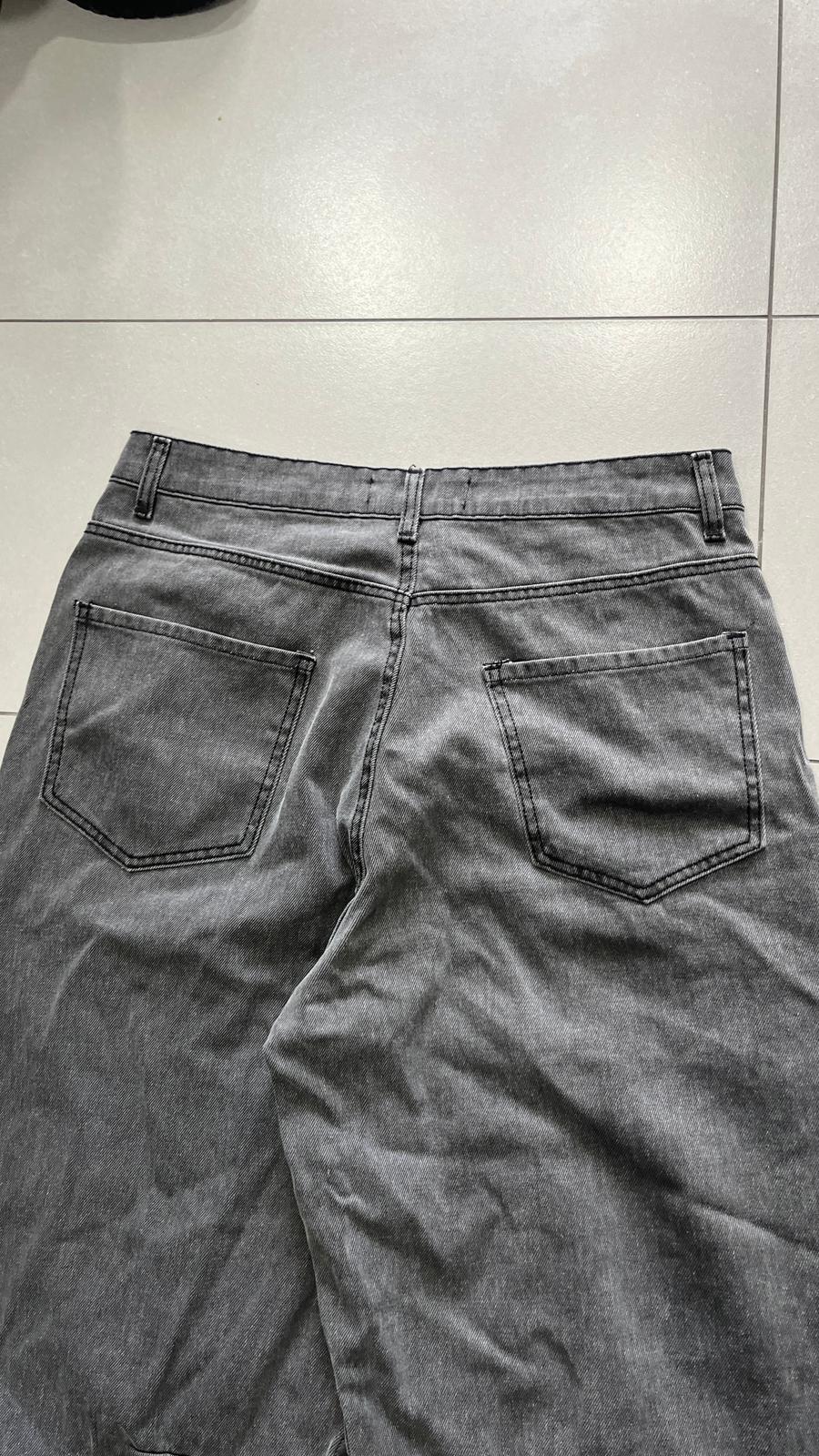 Denim Black Grey Balloon Baggy Fit (L)