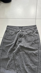 Denim Black Grey Balloon Baggy Fit (L)