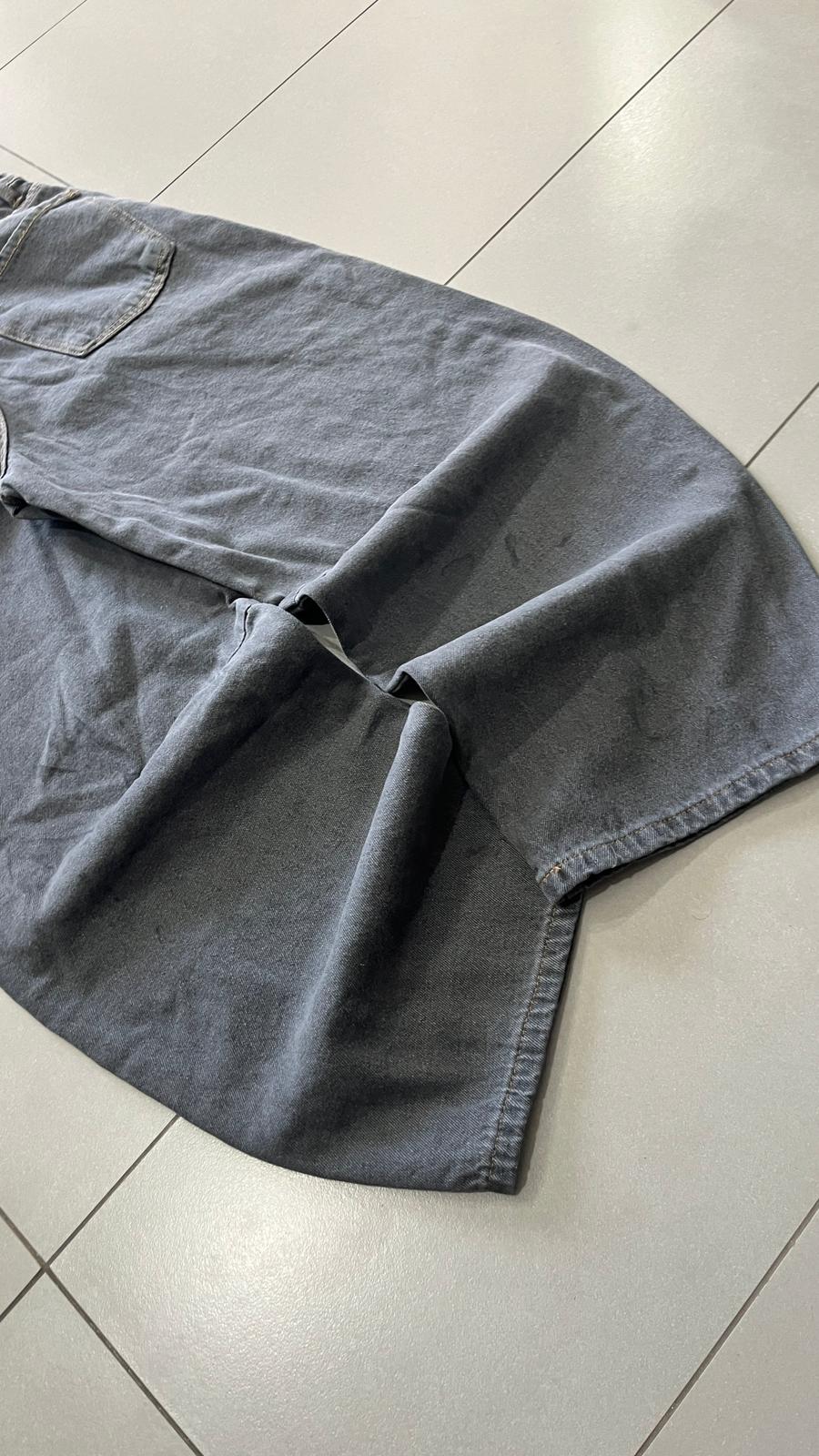Denim Black Grey Super Baggy Fit (M)