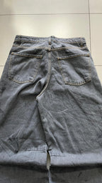 Denim Black Grey Super Baggy Fit (M)