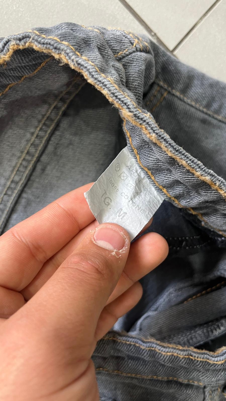 Denim Black Grey Super Baggy Fit (M)