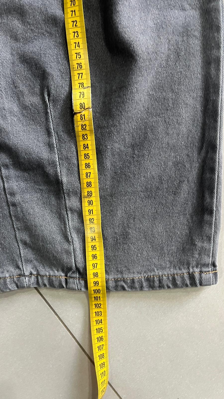 Denim Black Grey Super Baggy Fit (M)