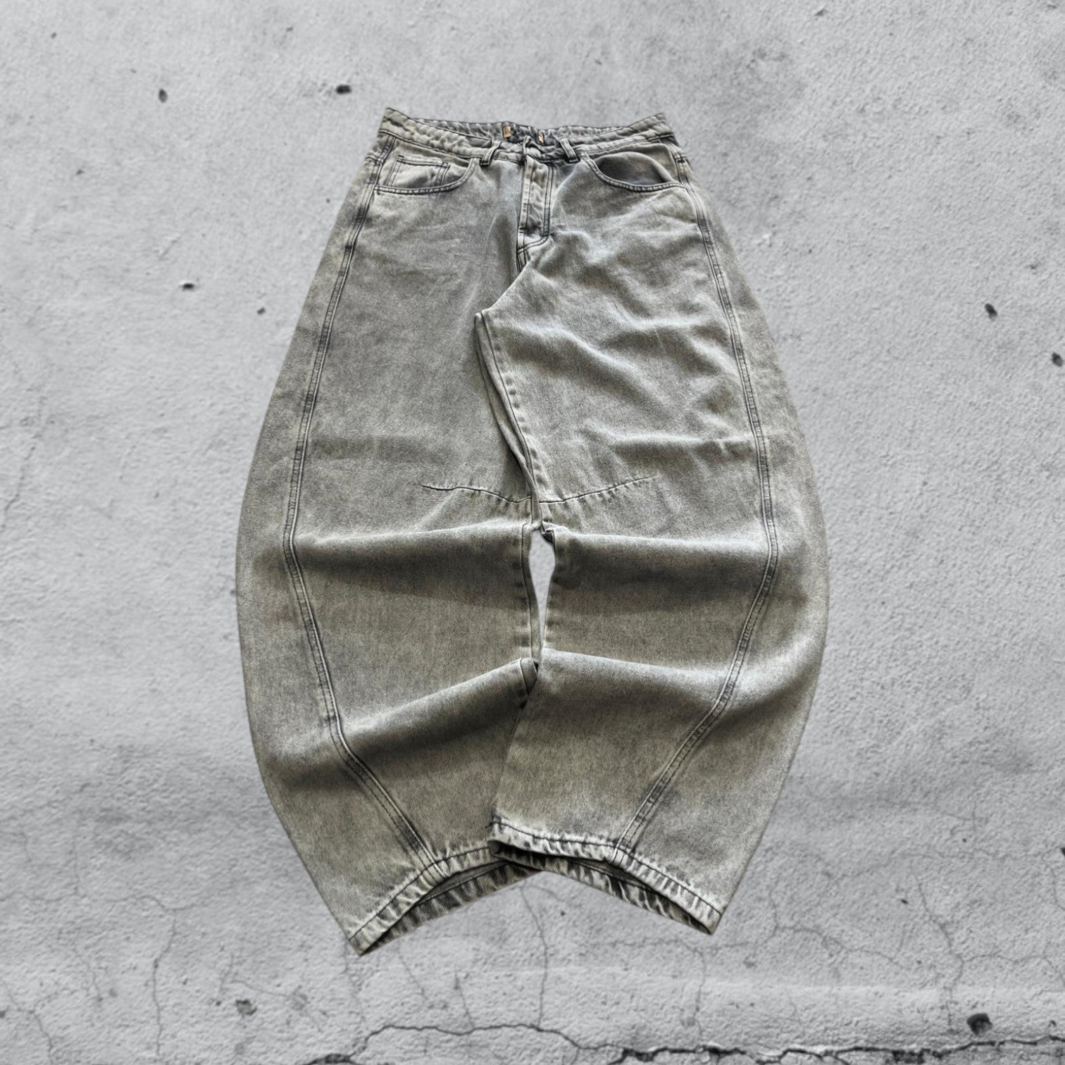 Denim Grey Balloon (M) Super Baggy Fit