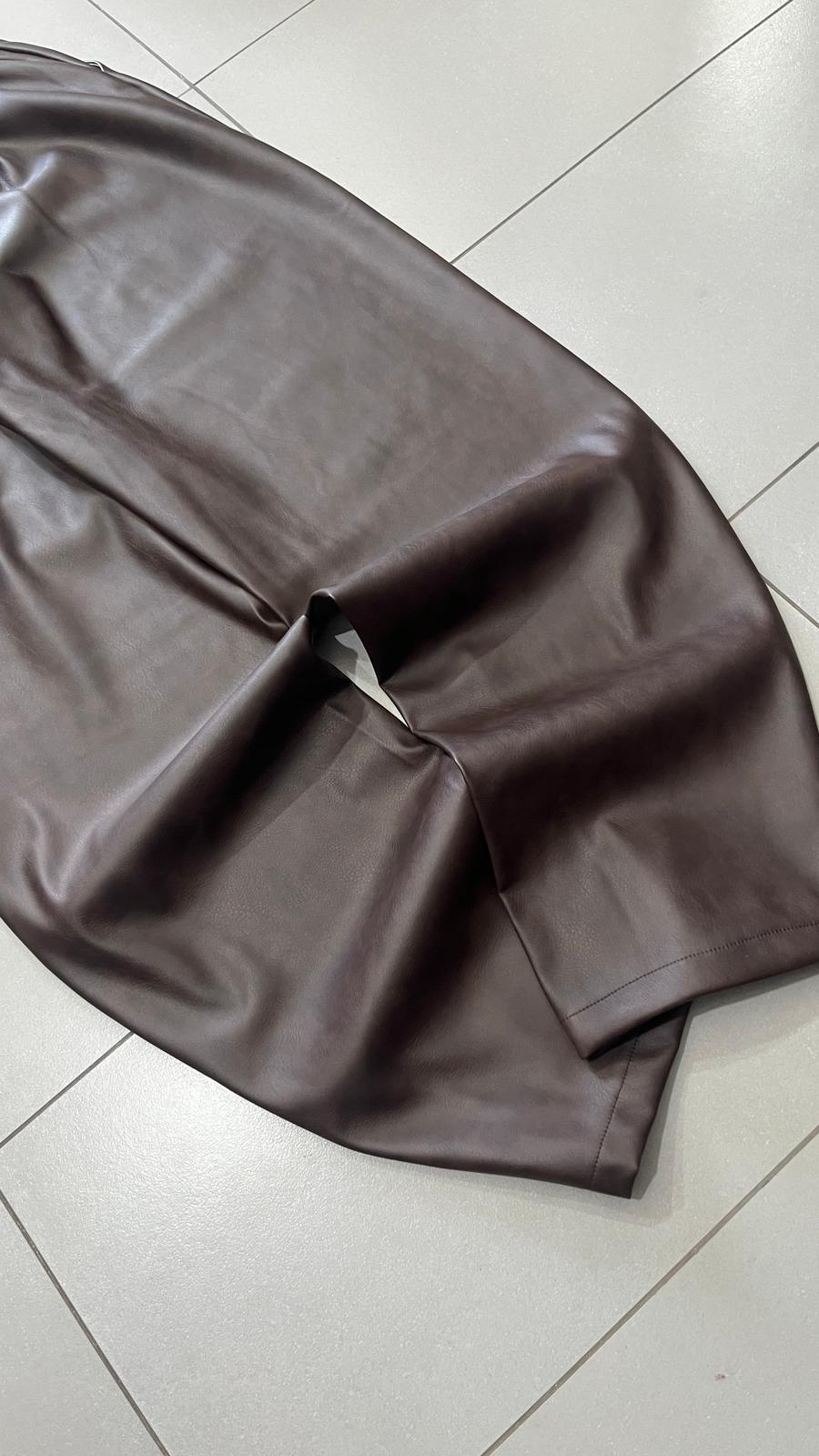 Leather Pants Balloon Fit - Ecopelle Baggy Fit (XS)