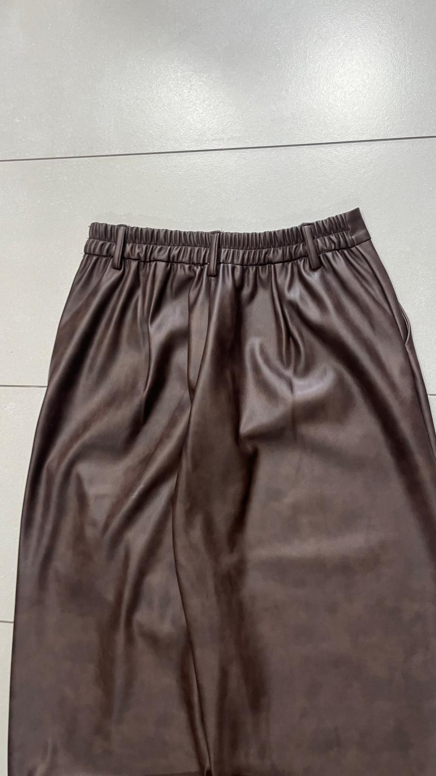 Leather Pants Balloon Fit - Ecopelle Baggy Fit (XS)