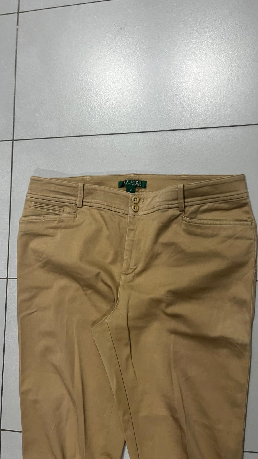 Ralph Lauren Pants Straight Fit Beige - Pantalone Classico Ralph Lauren (XL)