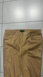 Ralph Lauren Pants Straight Fit Beige - Pantalone Classico Ralph Lauren (XL)