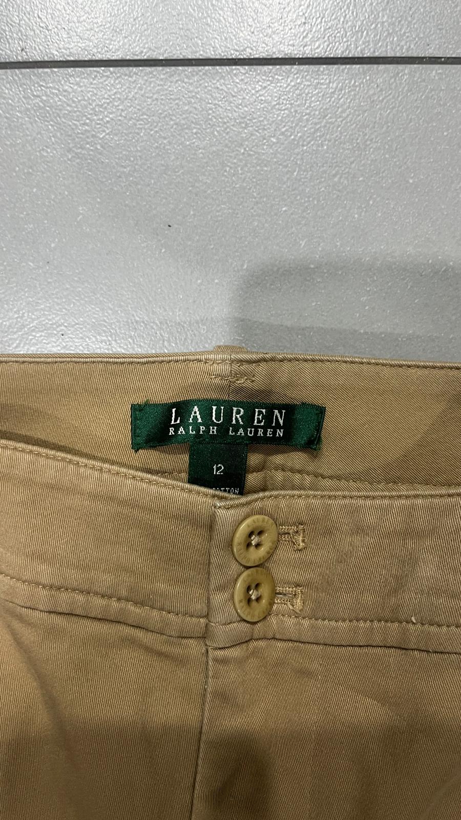 Ralph Lauren Pants Straight Fit Beige - Pantalone Classico Ralph Lauren (XL)
