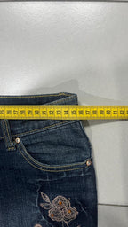 Denim Jeans Embroidered Particular Bootcut Flared Jeans Y2K (XS)