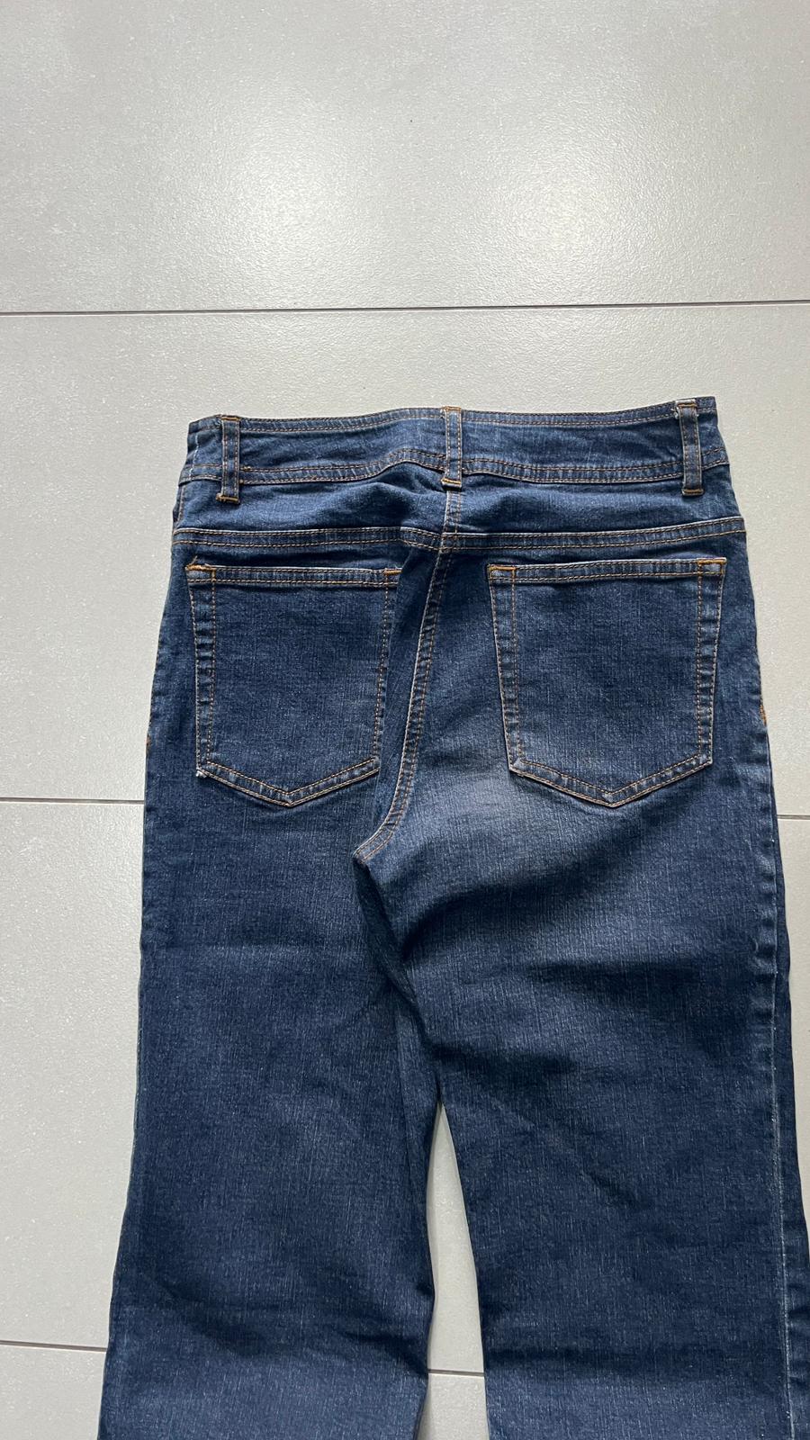 Denim Jeans Bootcut Simple Flared Blu Jeans (XXS)