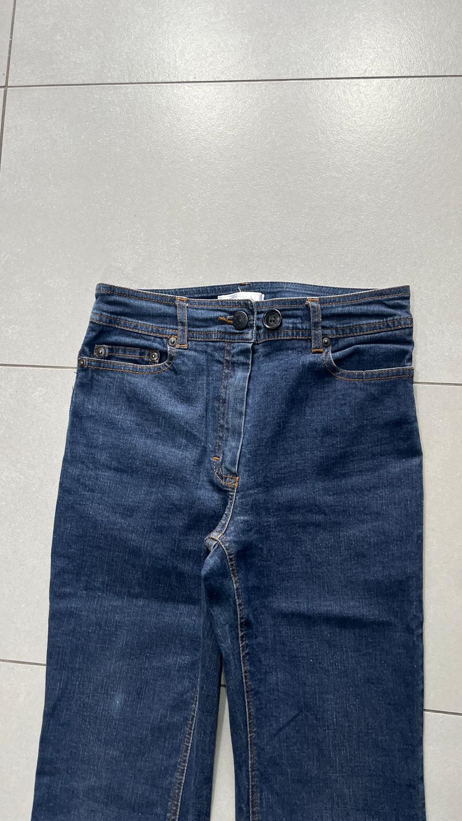 Denim Jeans Bootcut Simple Flared Blu Jeans (XXS)
