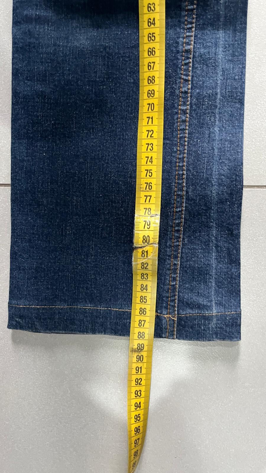 Denim Jeans Bootcut Simple Flared Blu Jeans (XXS)