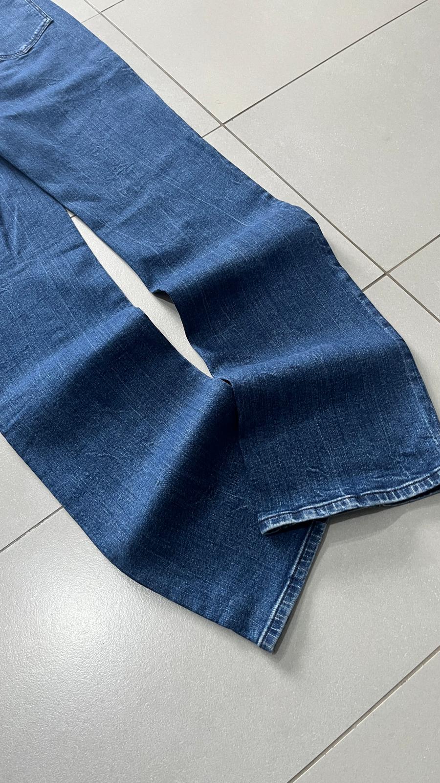 Denim Jeans Straight / Flared Fit Japan Style Printed (XXS)