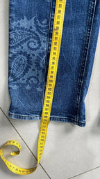 Denim Jeans Straight / Flared Fit Japan Style Printed (XXS)