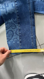 Denim Jeans Straight / Flared Fit Japan Style Printed (XXS)