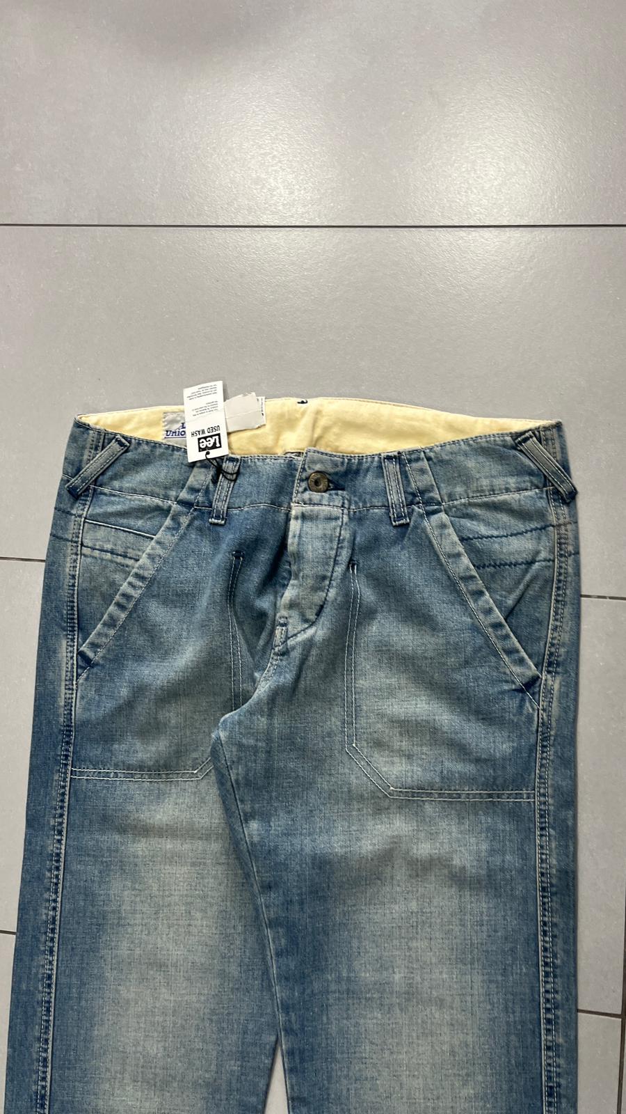 Denim Lee Straight Fit con Brillantini Stone Wash (S)