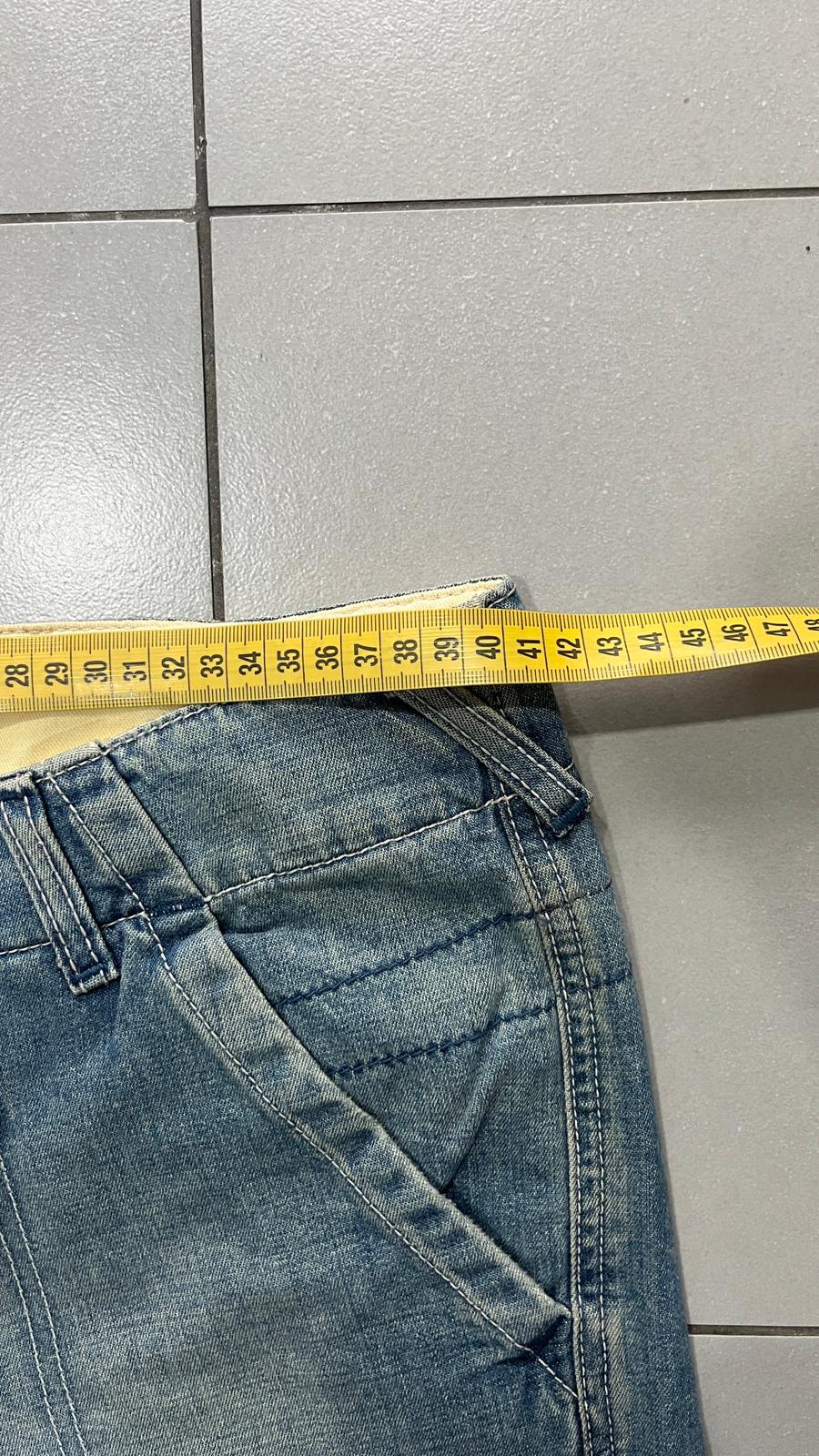 Denim Lee Straight Fit con Brillantini Stone Wash (S)