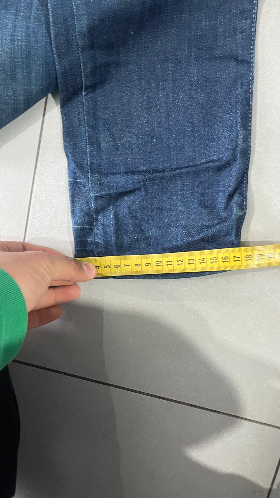 Denim Jeans Armani Blu Wash Low Waist con Cinturino Posteriore (S)