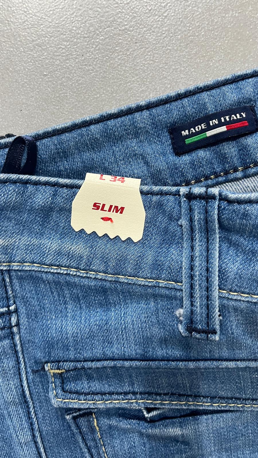 Denim Jeans Miss Sixty NEW BootCut Fit Flared Light Blue Wash Y2K (S)