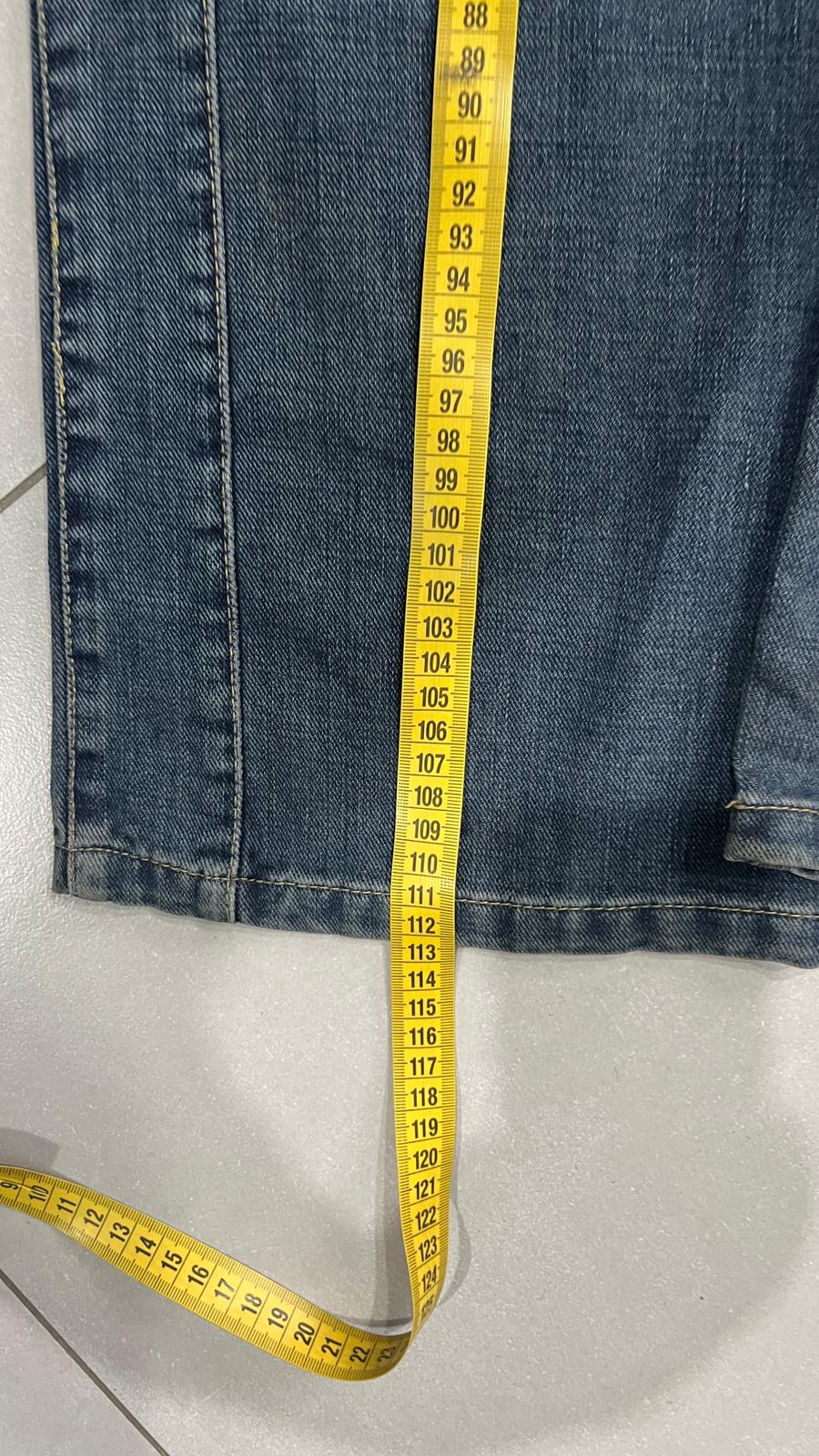 Denim Jeans Stone Wash Baggy Fit Straight Particular Vintage Piece (L)