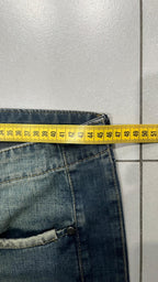 Denim Jeans Stone Wash Baggy Fit Straight Particular Vintage Piece (L)