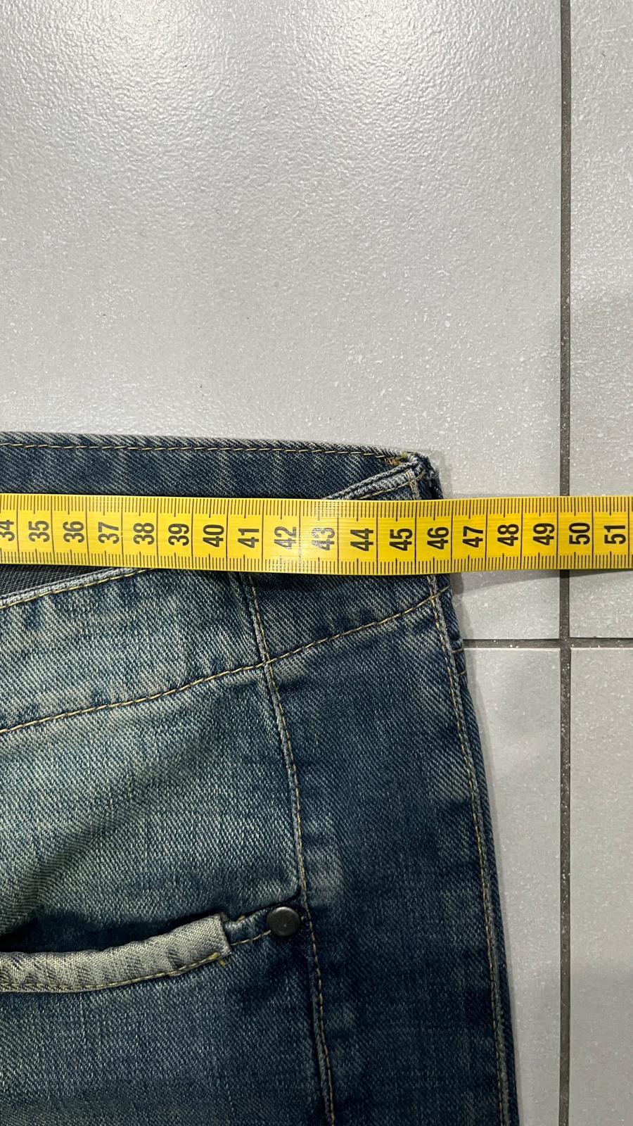 Denim Jeans Stone Wash Baggy Fit Straight Particular Vintage Piece (L)