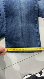 Denim Jeans BootCut Da Donna Blu Wash Flare Fit Low Waist Y2K (S)