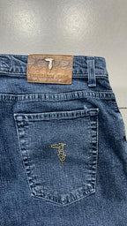Denim Jeans Trussardi Straight Fit Embroidered Particular (S)