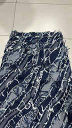 Denim Jeans Super Particular Baggy Fit Sfrangiato (S) Japan Style