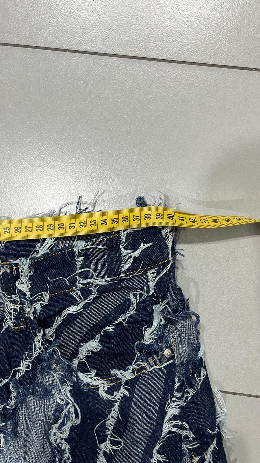 Denim Jeans Super Particular Baggy Fit Sfrangiato (S) Japan Style