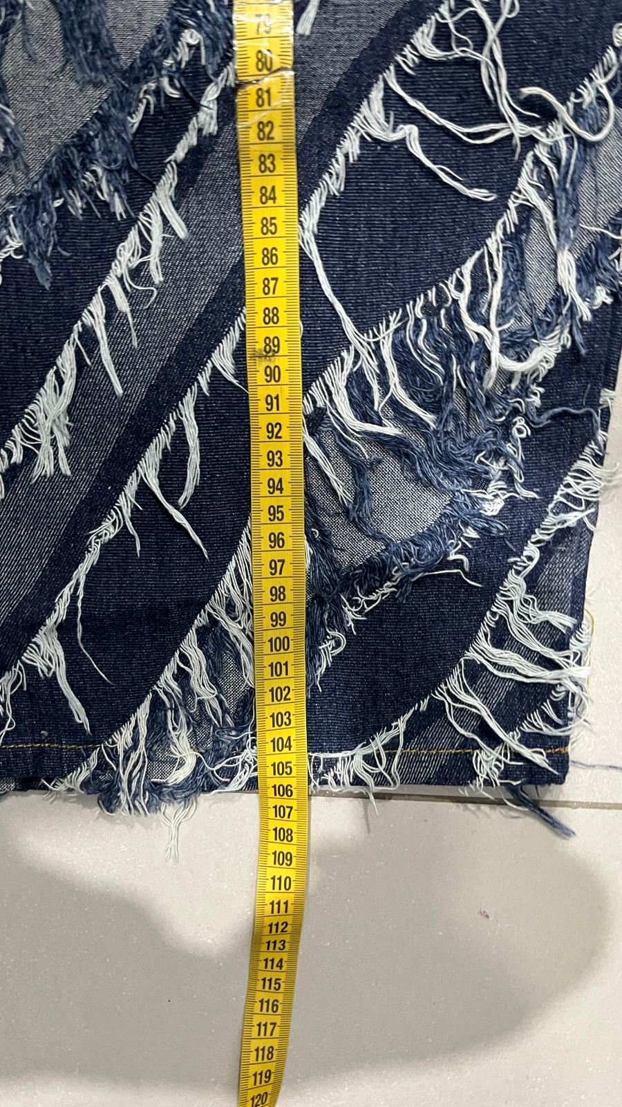Denim Jeans Super Particular Baggy Fit Sfrangiato (S) Japan Style