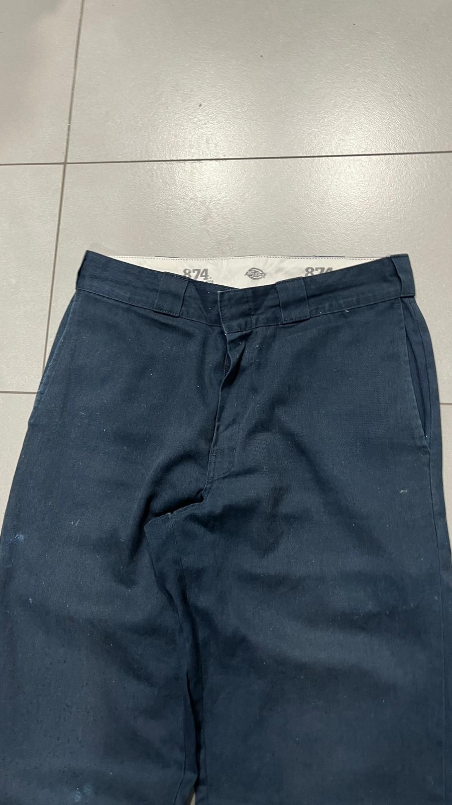 Dickies 874 Baggy Fit - Cotton Pants Blu Marino Navy (M)